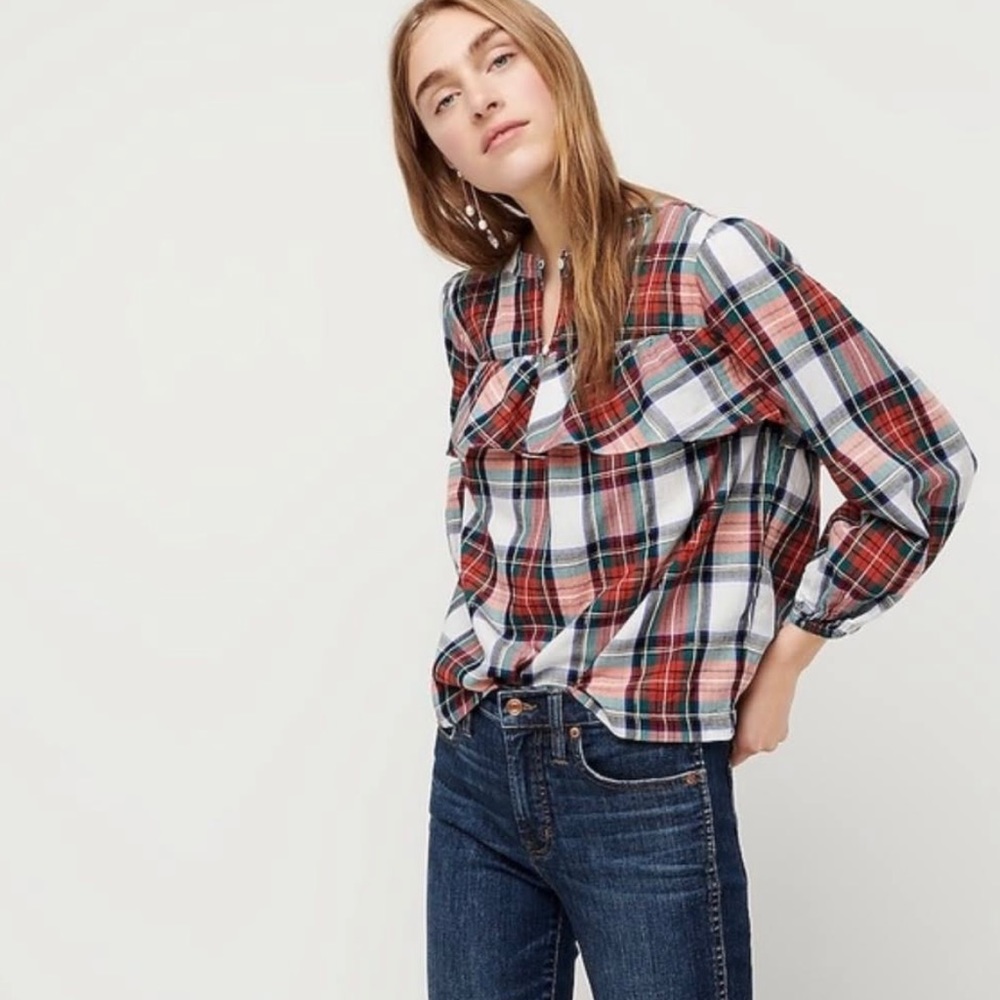 J. Crew women’s plaid shirt—SMALL